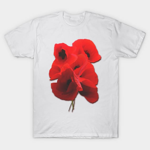 A bunch of poppies T-Shirt by Zeroeroroo